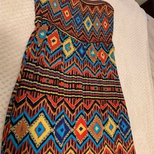 Strapless maxi dress